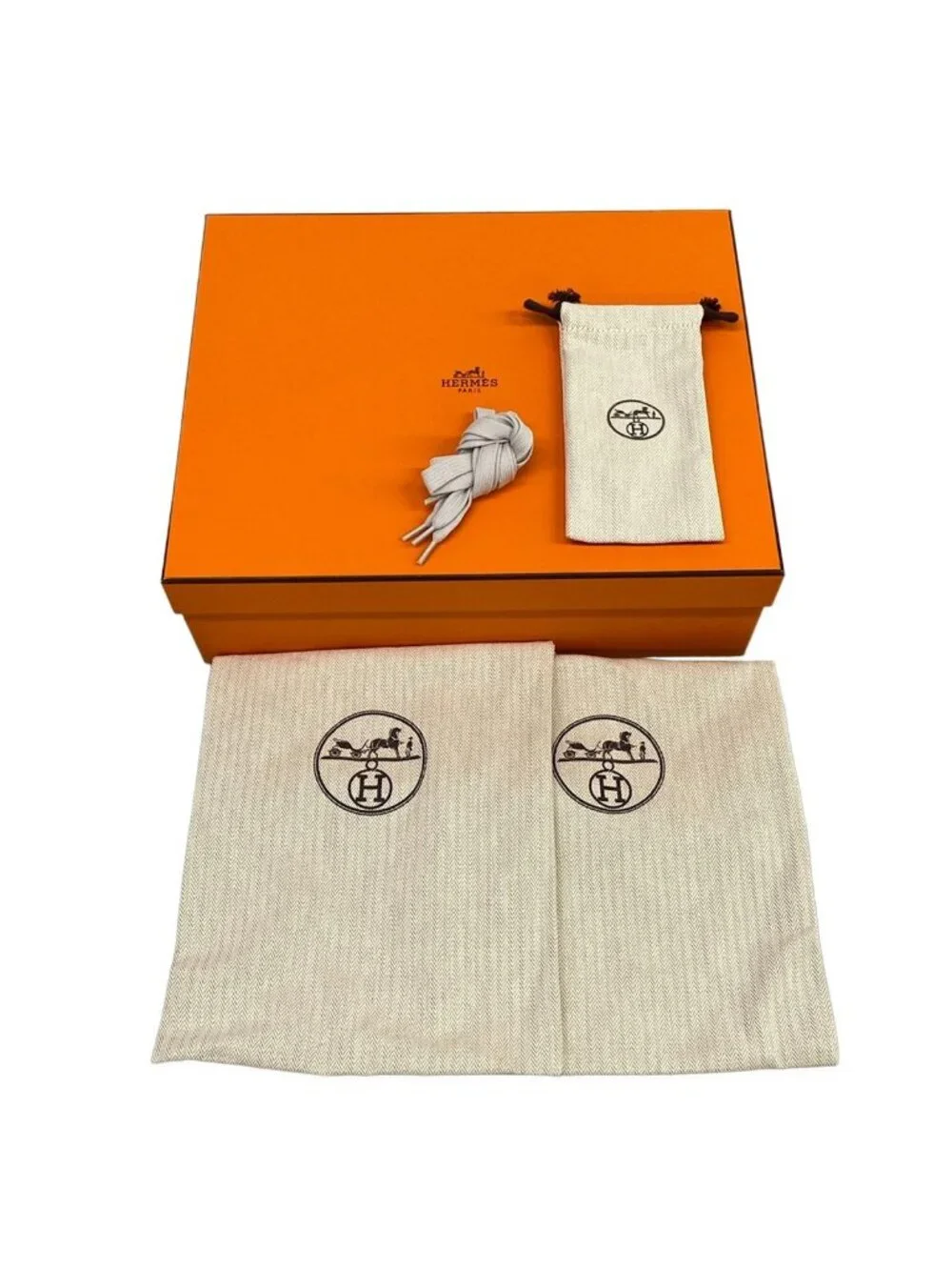 Hermes Sneakers Crew White Light Gray Multi